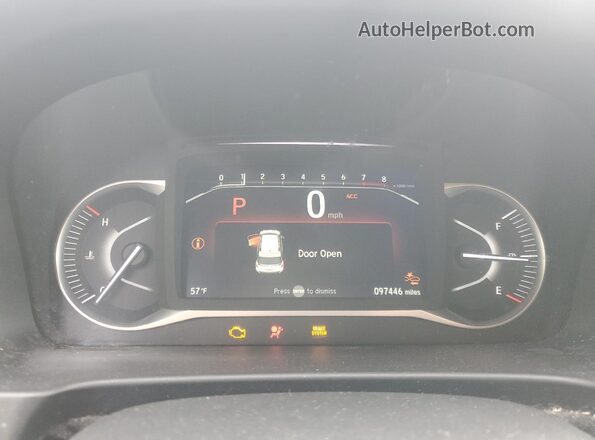 5FNYF8H00NB007902 2022 HONDA PASSPORT Белый Вид панели приборов
