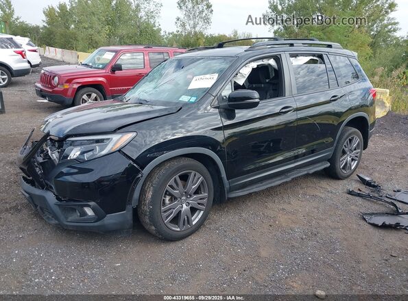 5FNYF8H54LB000055 2020 HONDA PASSPORT Черный Передняя левая четверть