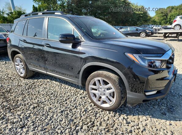 5FNYF8H5XRB013031 2024 HONDA PASSPORT Black Передня права чверть