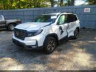 2022 Honda Passport Awd Trailsport White vin: 5FNYF8H63NB019529