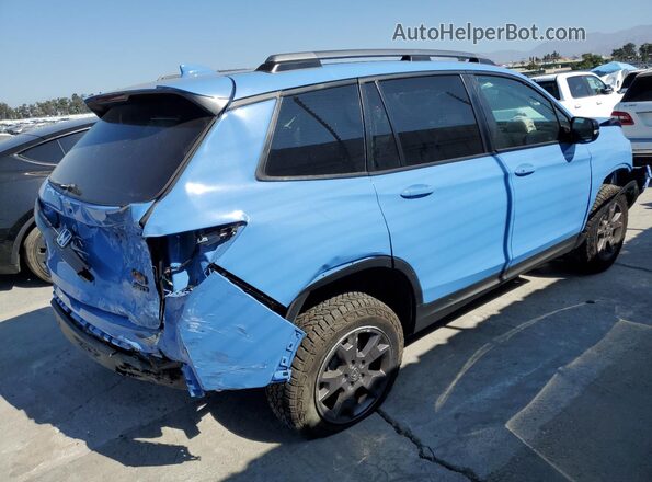 5FNYF8H69RB012767 2024 HONDA PASSPORT Синий Задняя правая четверть