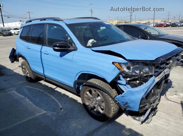 5FNYF8H69RB012767 2024 HONDA PASSPORT Синий Передняя правая четверть