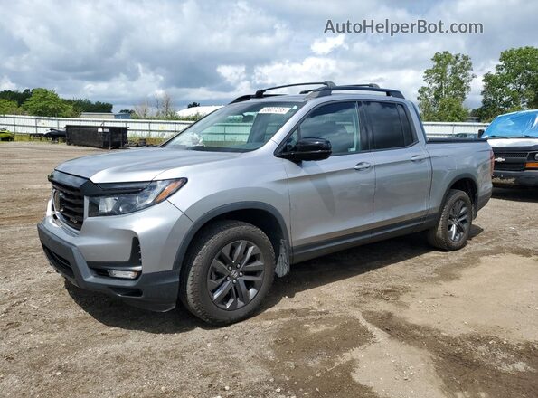 5FPYK3F12MB012650 2021 HONDA RIDGELINE Silver Vista tres cuartos delantera izquierda