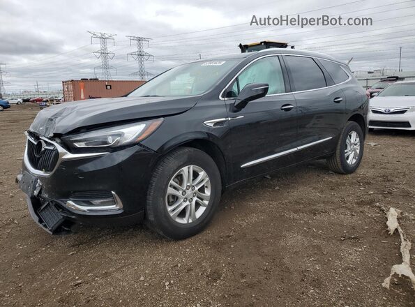 5GAERBKW5JJ136355 2018 BUICK ENCLAVE Black წინა მარცხენა ხედი სამი მეოთხედიდან