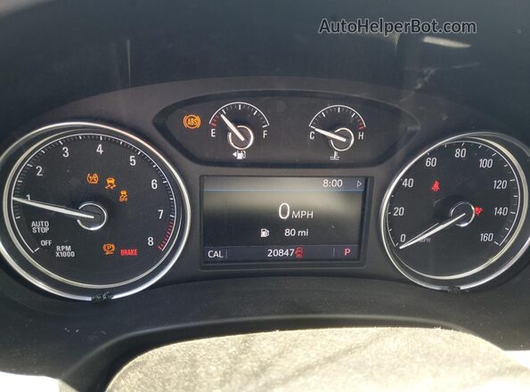 5GAEVAKW2PJ183566 2023 BUICK ENCLAVE Зеленый Вид щитка приборов
