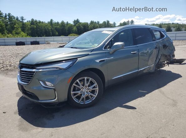 5GAEVAKW2PJ183566 2023 BUICK ENCLAVE Зеленый Передняя левая четверть