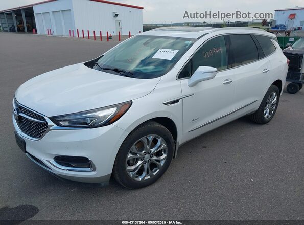 5GAEVCKW8JJ204570 2018 BUICK ENCLAVE White წინა მარცხენა ხედი სამი მეოთხედიდან