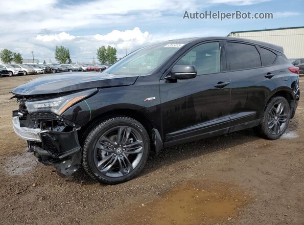 5J8TC2H69RL802441 2024 ACURA RDX Black Առջևի ձախ երեք քառորդ տեսարան