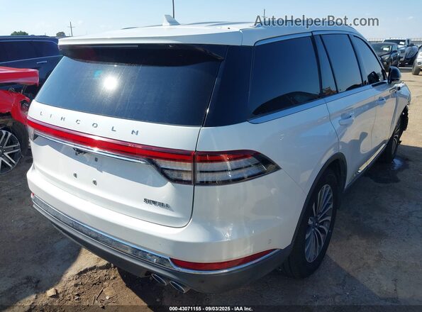 5LM5J7WC4MGL05133 2021 LINCOLN AVIATOR Белый Задняя правая четверть