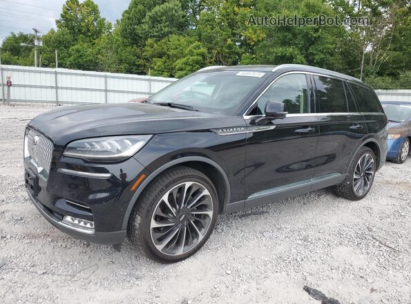 5LM5J7XC5MGL16821 2021 LINCOLN AVIATOR Черный Передняя левая четверть