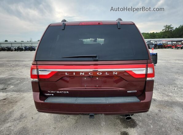 5LMJJ2KT2GEL04943 2016 LINCOLN NAVIGATOR Burgundy Հետևի տեսք