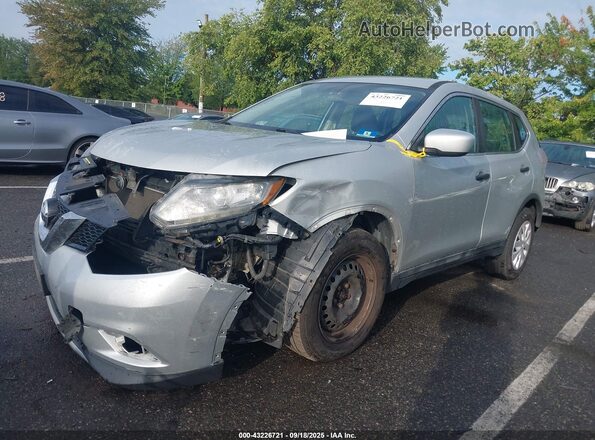 5N1AT2MV3GC820283 2016 NISSAN ROGUE Silver წინა მარცხენა ხედი სამი მეოთხედიდან