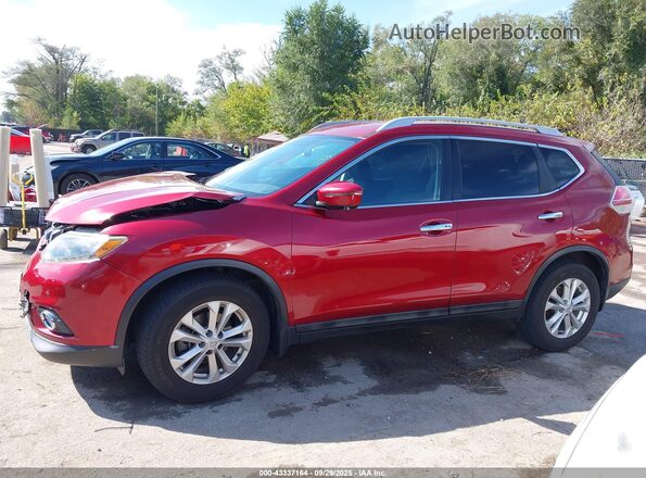 5N1AT2MV9GC863400 2016 NISSAN ROGUE Красный Панорамный вид салона 360°