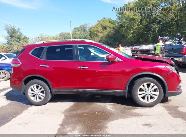 5N1AT2MV9GC863400 2016 NISSAN ROGUE Красный Вид задней части салона