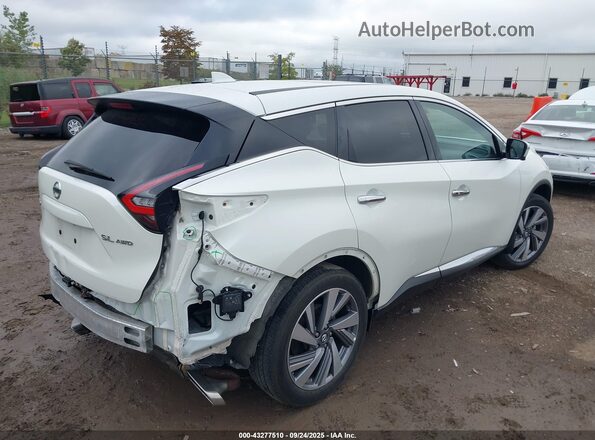 5N1AZ2CS9MC125808 2021 NISSAN MURANO Белый Задняя правая четверть