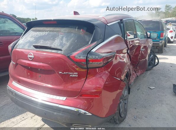 5N1AZ2DS7PC126538 2023 NISSAN MURANO Red Задня права чверть