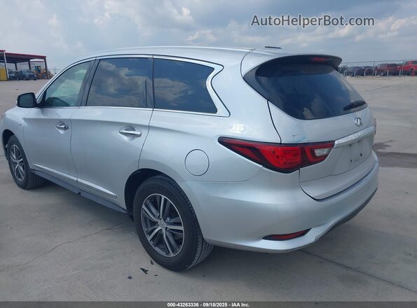 5N1DL0MM4JC518601 2018 INFINITI QX60 Серебряный Задняя левая четверть