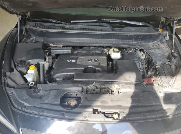 5N1DL0MM5HC557935 2017 INFINITI QX60 Black Vista del compartimento del motor