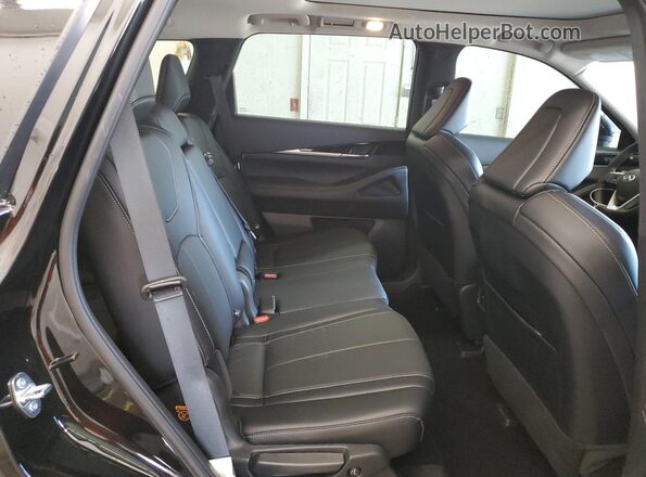 5N1DL1ER3RC344662 2024 INFINITI QX60 Black Widok wnętrza z tyłu