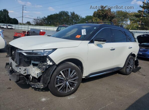 5N1DL1HU3RC350655 2024 INFINITI QX60 White Vista tres cuartos delantera izquierda