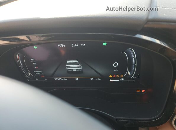 5N1DL1HU3RC350655 2024 INFINITI QX60 White Vista del cuadro de instrumentos