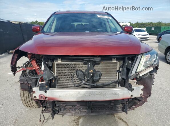 5N1DR2MM1JC642514 2018 NISSAN PATHFINDER Красный Вид спереди