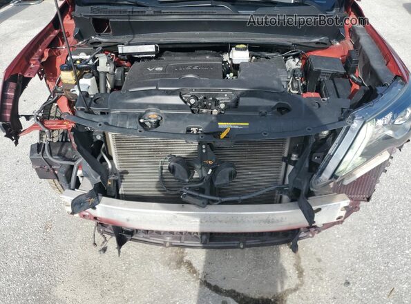 5N1DR2MM1JC642514 2018 NISSAN PATHFINDER Красный Вид подкапотного пространства