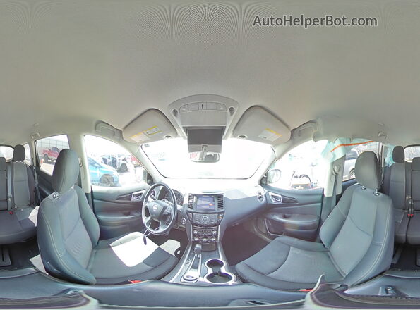 5N1DR2MM2KC638490 2019 NISSAN PATHFINDER White სალონის 360-გრადუსიანი ხედი