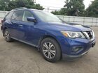 2018 Nissan Pathfinder S Синий vin: 5N1DR2MM3JC679371