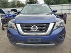 2018 Nissan Pathfinder S Синий vin: 5N1DR2MM3JC679371