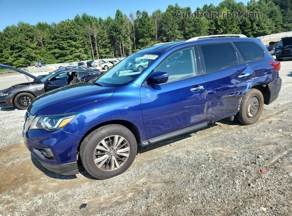 5N1DR2MMXJC662938 2018 NISSAN PATHFINDER Синий Передняя левая четверть