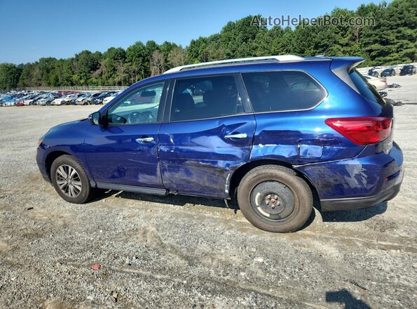 5N1DR2MMXJC662938 2018 NISSAN PATHFINDER Синий Задняя левая четверть
