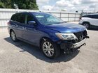 2018 Nissan Pathfinder S Синий vin: 5N1DR2MN0JC608024