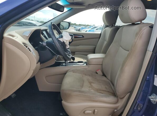 5N1DR2MN5JC602736 2018 NISSAN PATHFINDER Синий Вид салона спереди