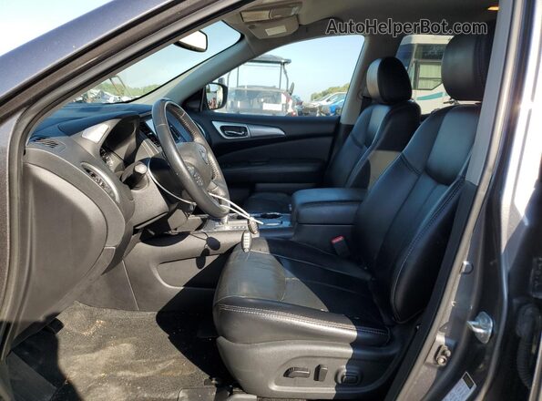 5N1DR2MN7JC653915 2018 NISSAN PATHFINDER Серый Вид салона спереди