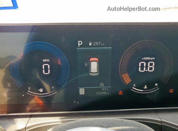 5NMP14GL0SH123304 2025 HYUNDAI SANTA Gray Սարքավորումների վահանակի տեսք