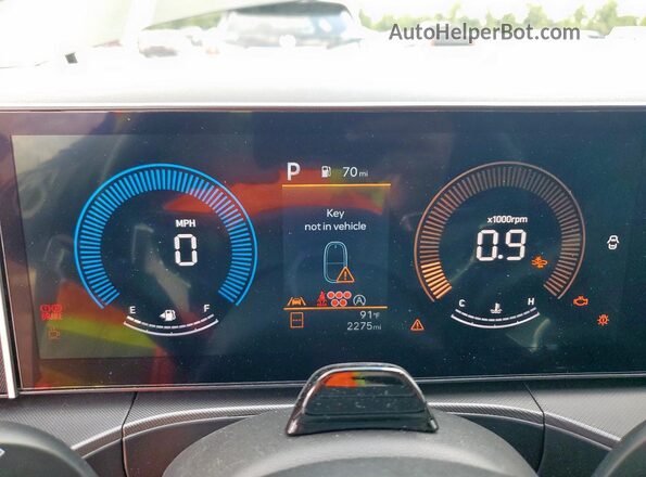 5NMP3DGL1SH106540 2025 HYUNDAI SANTA Зеленый Вид щитка приборов