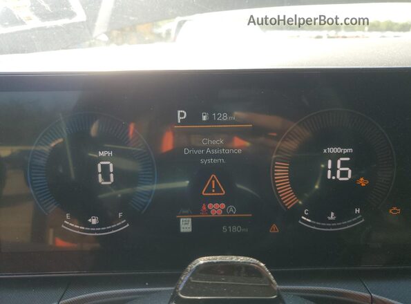 5NMP3DGL1SH126206 2025 HYUNDAI SANTA Brown ხელსაწყოთა პანელის ხედი