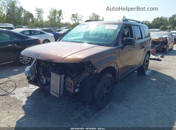 5NMP3DGL2RH050926 2024 HYUNDAI SANTA FE Коричневый Передняя левая четверть