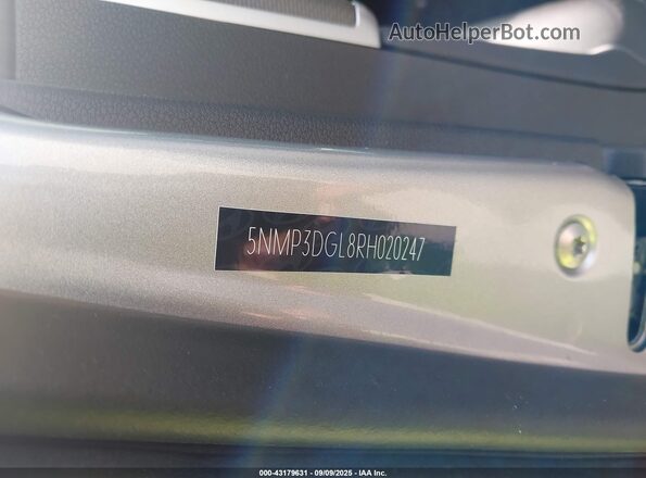 5NMP3DGL8RH020247 2024 HYUNDAI SANTA FE Silver Widok komory silnika