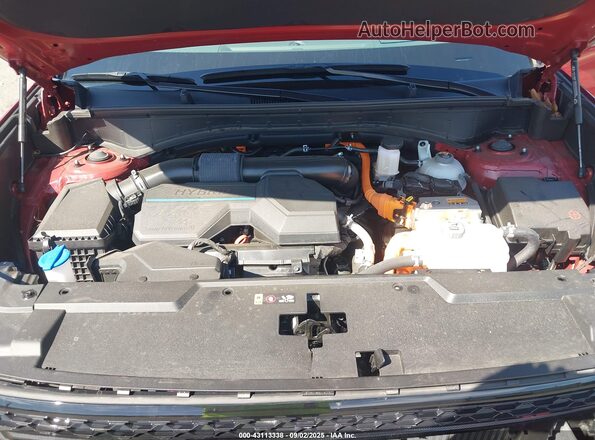 5NMP5DG19SH021390 2025 HYUNDAI SANTA FE HYBRID Red Вид ззаду