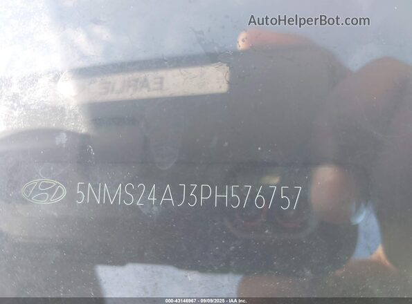 5NMS24AJ3PH576757 2023 HYUNDAI SANTA FE White 