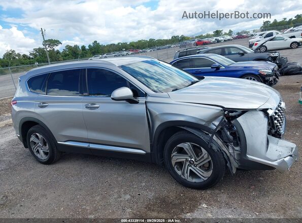 5NMS24AJ4MH334734 2021 HYUNDAI SANTA FE Серебряный Вид задней части салона
