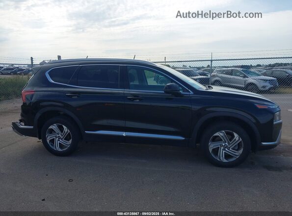 5NMS2DAJ0NH411472 2022 HYUNDAI SANTA FE Black Widok wnętrza z tyłu