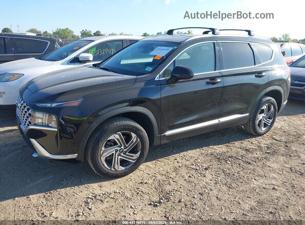 5NMS2DAJ2NH398093 2022 HYUNDAI SANTA FE Черный Передняя левая четверть