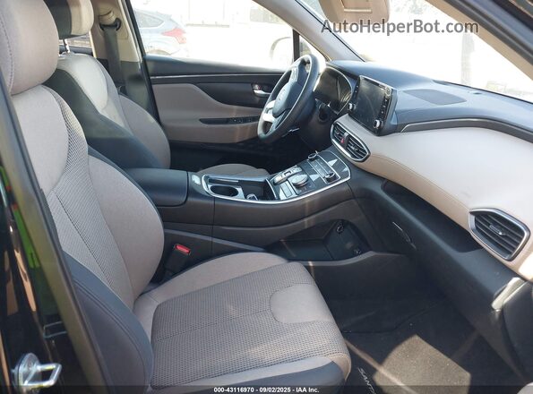 5NMS2DAJ2NH398093 2022 HYUNDAI SANTA FE Черный Вид салона спереди