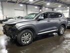 2020 Hyundai Santa Fe Sel Gray vin: 5NMS3CAD9LH152656