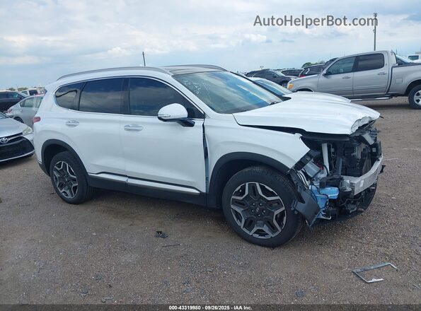 5NMS3DA14PH002746 2023 HYUNDAI SANTA FE HYBRID Белый Вид задней части салона