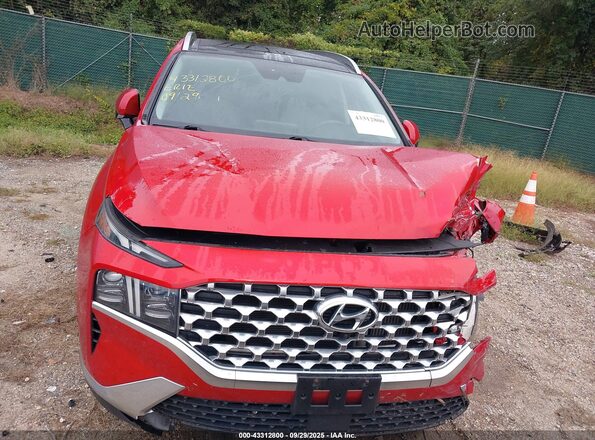 5NMS4DALXMH315956 2021 HYUNDAI SANTA FE Red Rear interior view