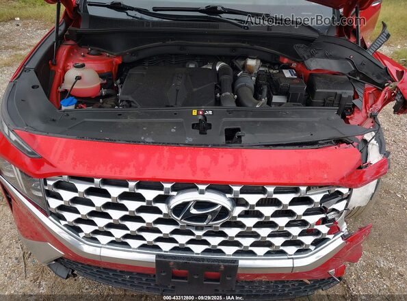 5NMS4DALXMH315956 2021 HYUNDAI SANTA FE Red Rear view
